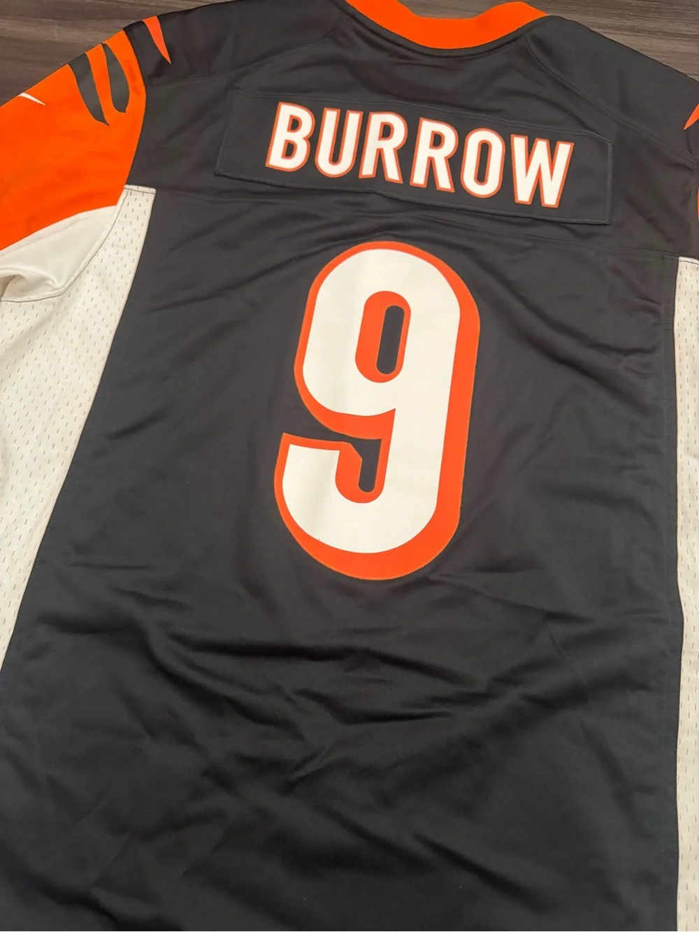 Nike Cincinnati Bengals Joe Burrow #9 NFL On Field Game Home Jersey Men Large